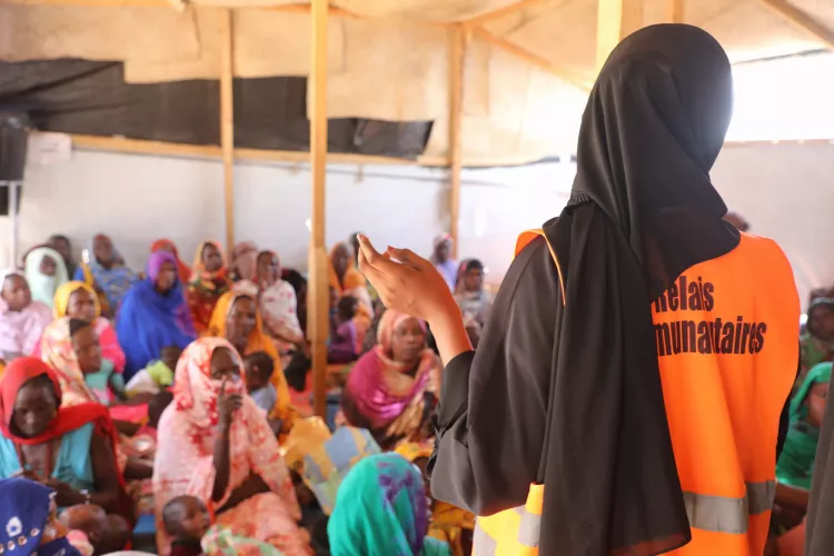 Afrah, Sudanese refugee and community relay in eastern Chad.