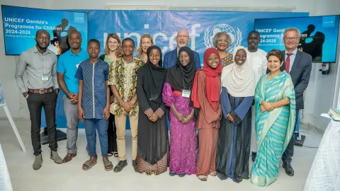 Event participants: youth, representatives of UNICEF, the Government of The Gambia and state governments