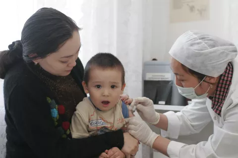 Kazakhstan Measles vaccination