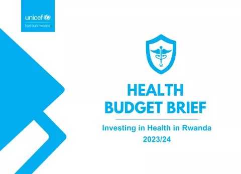 Design of cover Page Budget Brief on Health