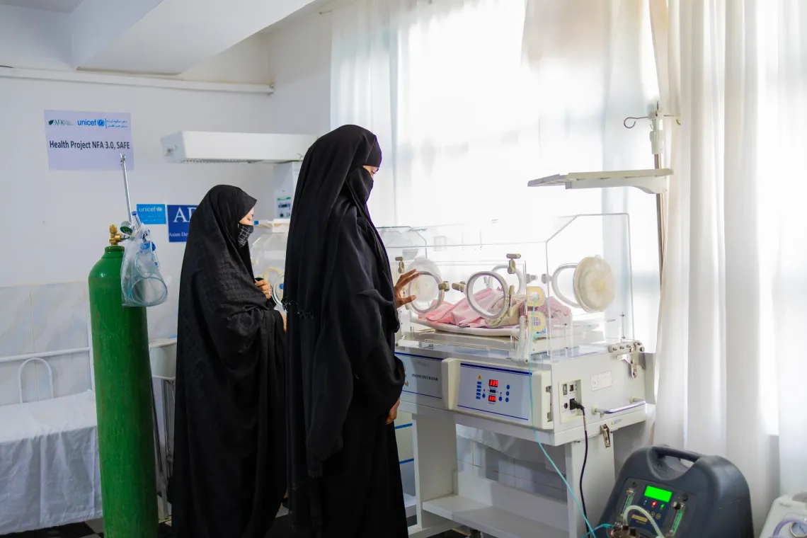 The neonatal machines supported by the Asian Development Bank (ADB) and UNICEF, highlighting the lifesaving equipment available for newborn care at Guzara Hospital in Herat Afghanistan.