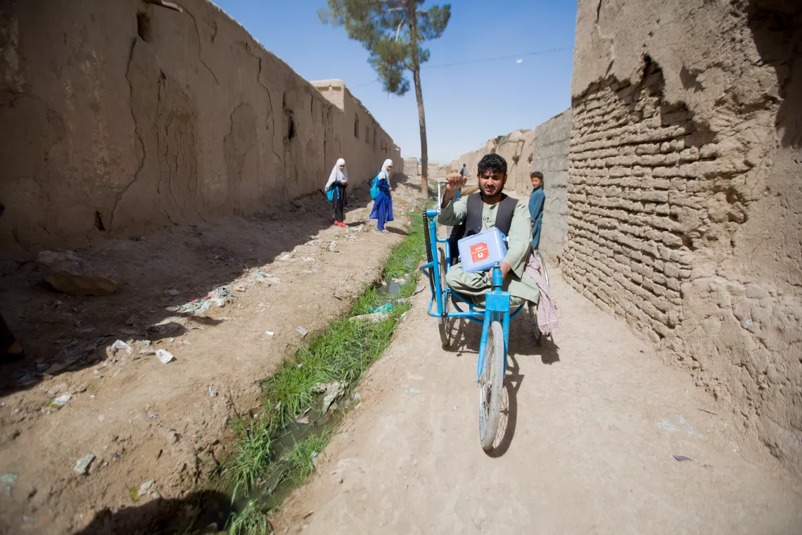 Asadullah is a passionate advocate for polio eradication.