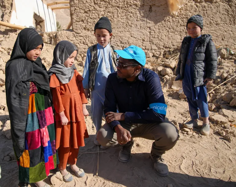 Earthquake-Affected Children in Faqir Abad Village-Samangan Province Afghanistan