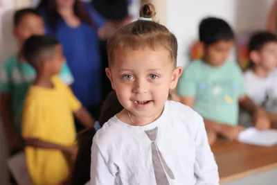 smiling toddler