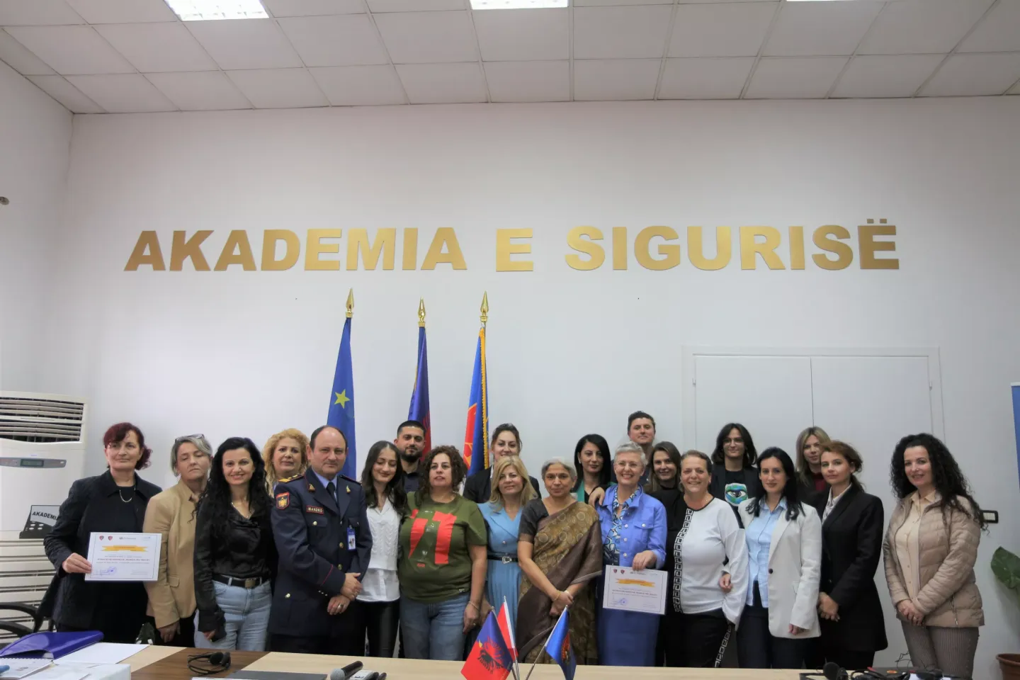 Group photo during one of the trainings
