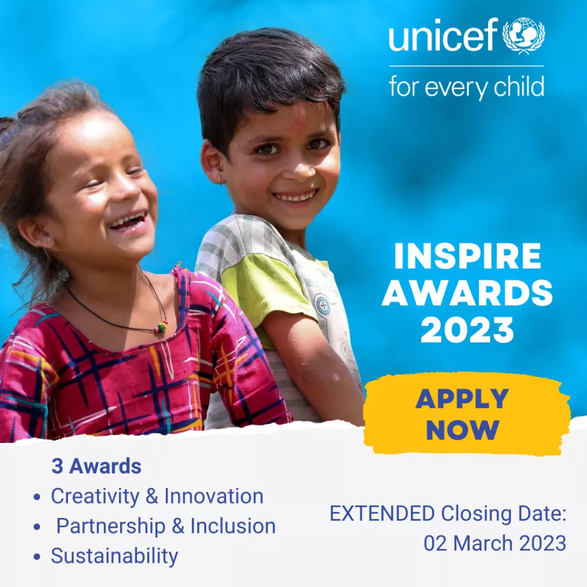 Inspire Awards Extended Closing Date 2 March 2023