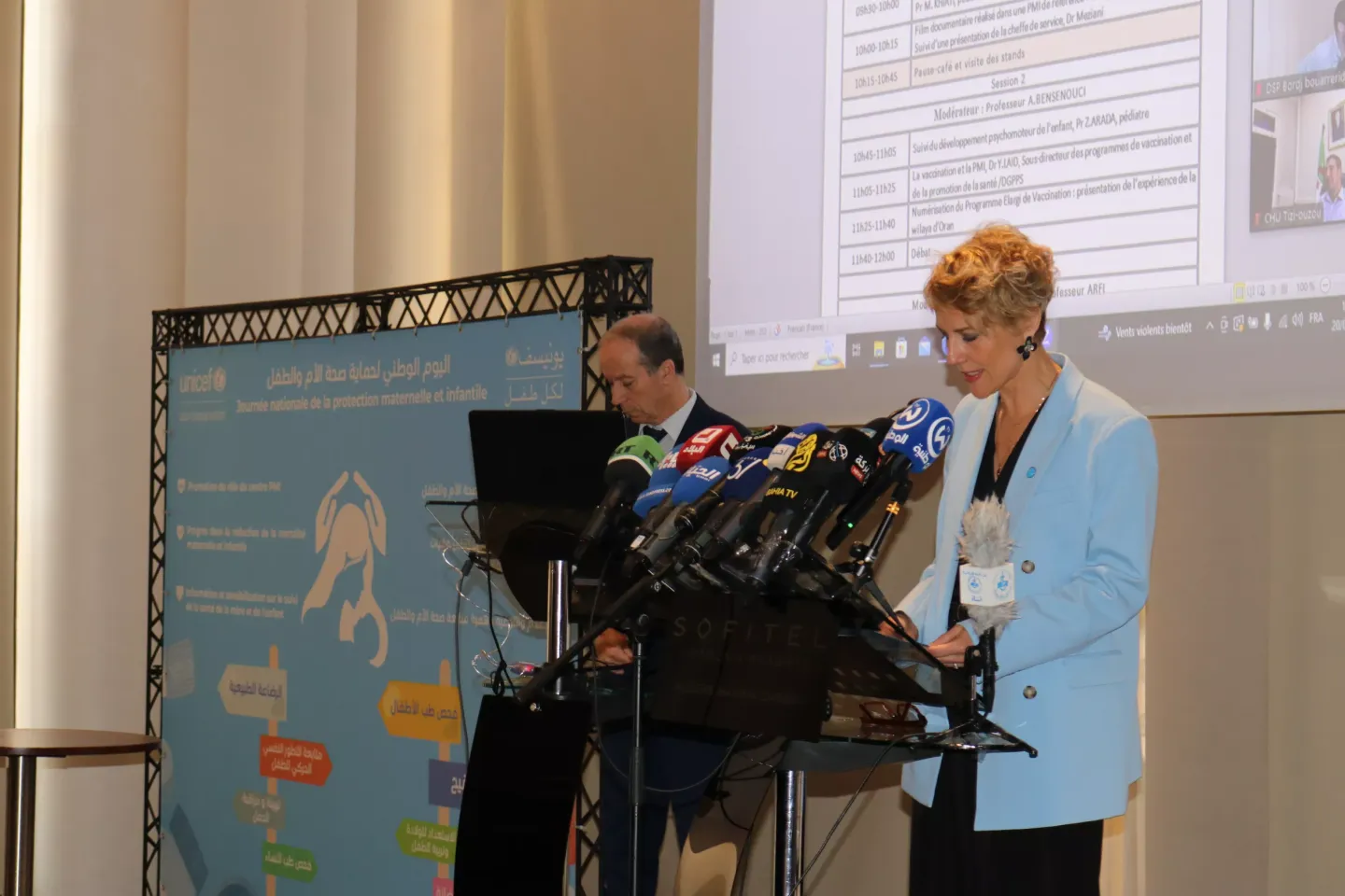 La repr&eacute;sentante de l'UNICEF en Alg&eacute;rie, Katarina Johansson