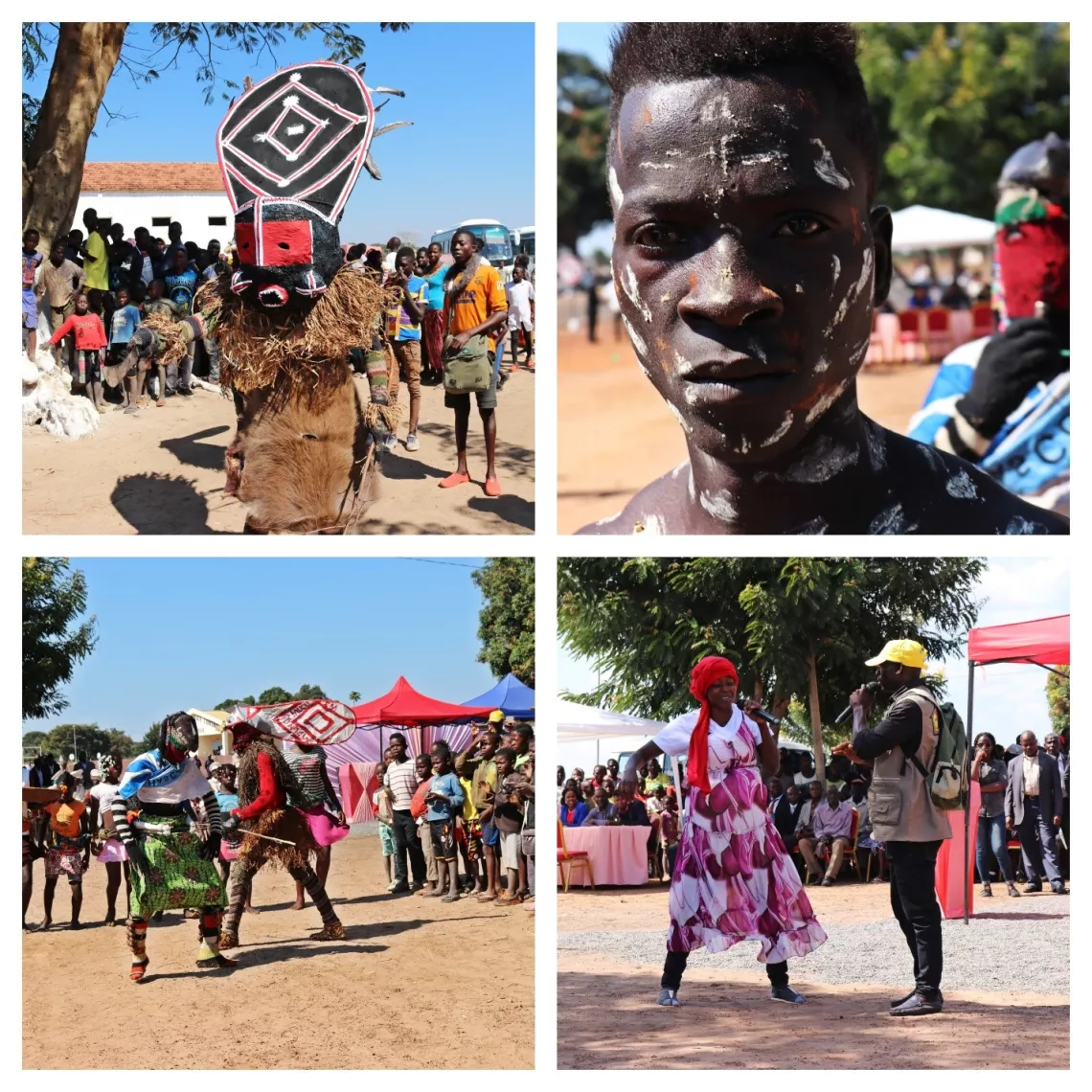 Momentos de dan&ccedil;a e teatro na inaugura&ccedil;&atilde;o do CASI do Lucusse