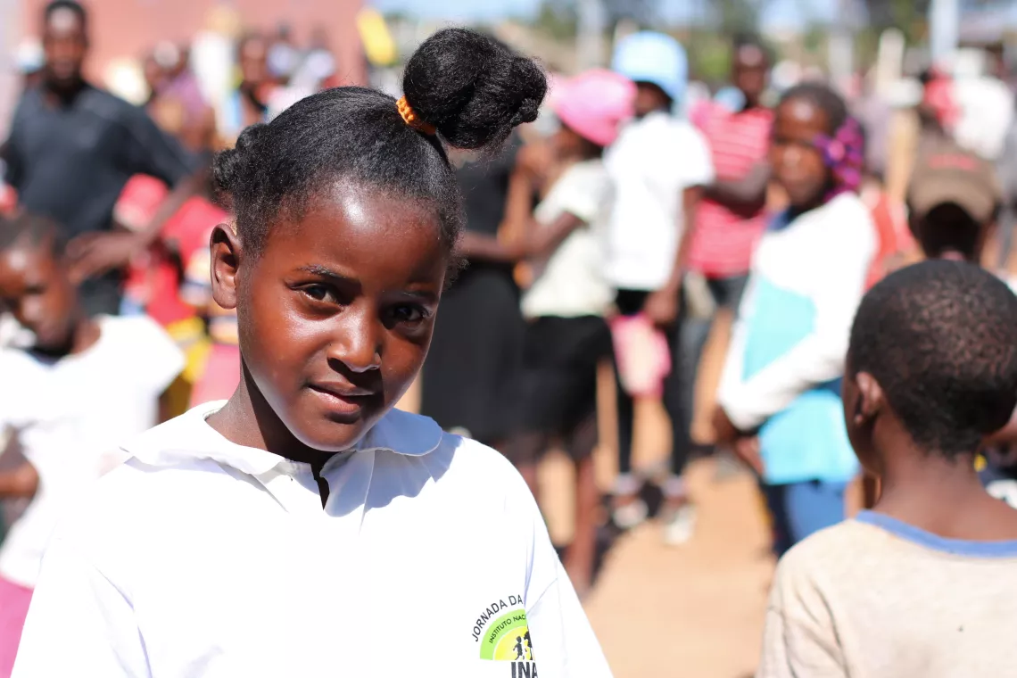 Domingas Cassinda participated in the launch ceremony of the Child's Journey 2018 in Jamba Mineira, Huila Province, and talked to UNICEF Angola about how she envisions her country for children in 2022