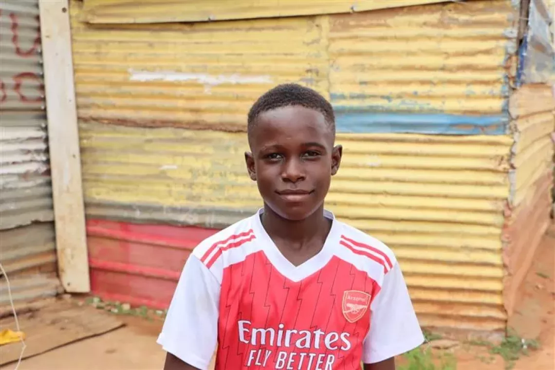 Elisio Alexandre, de 14 anos estudante da 5&ordf; Classe