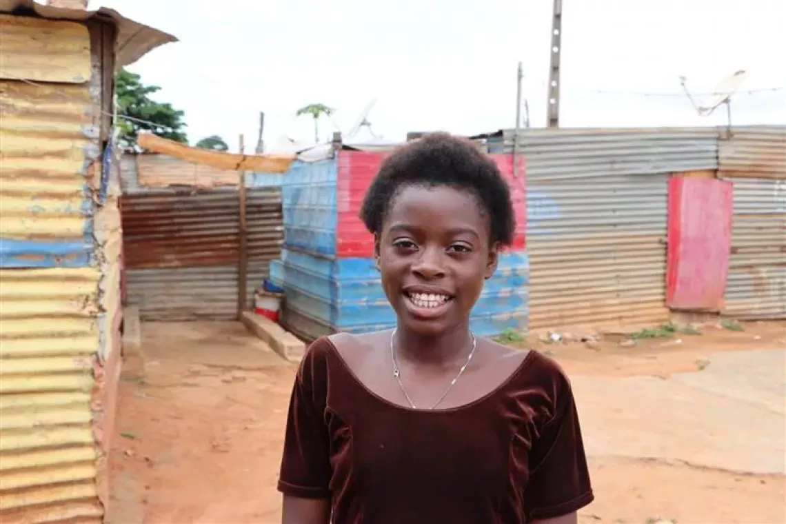 Elena Cipriano, de 13 anos estudante da 7&ordf; Classe