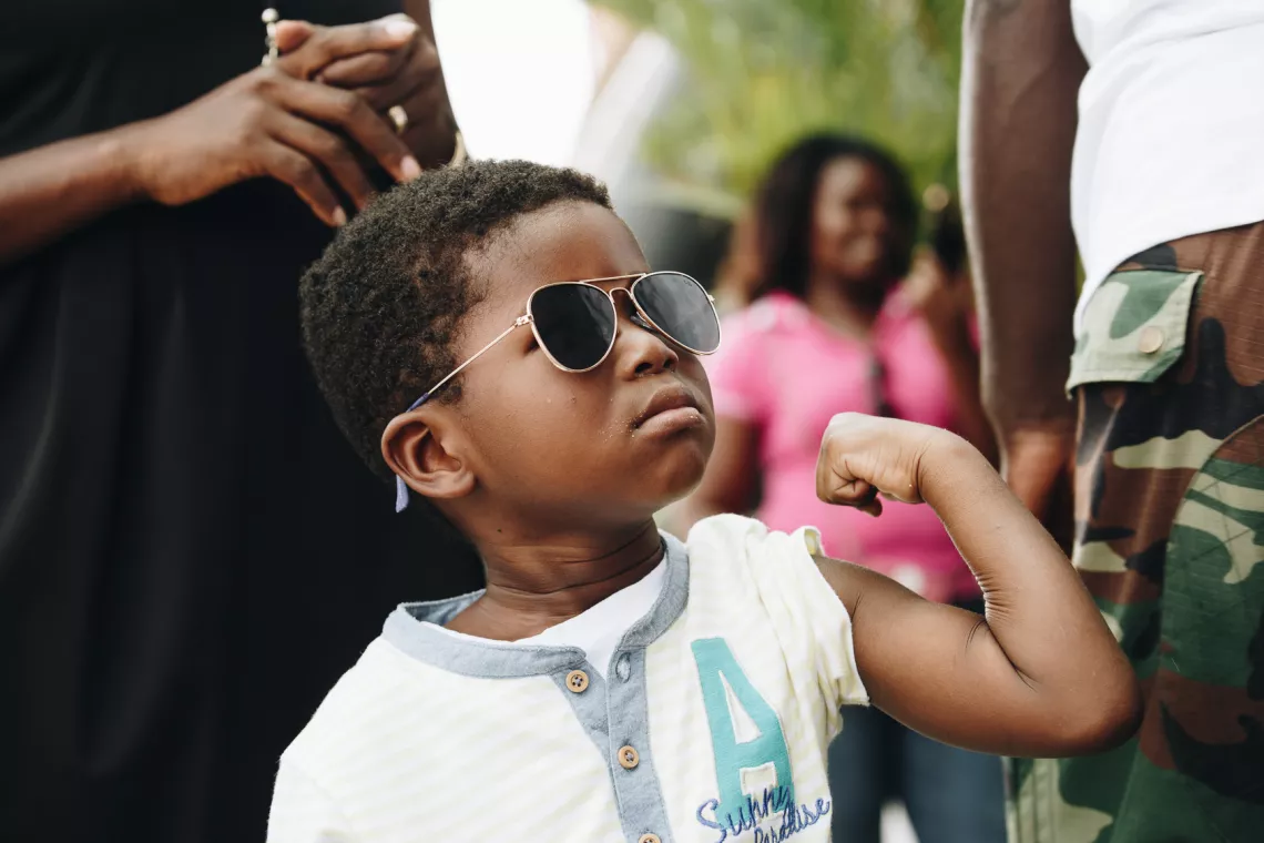 O pequeno Joseph Gambo antes de ser vacinado durante a Campanha de vacina&ccedil;&atilde;o realizada em Abril de 2018, na prov&iacute;ncia de Luanda