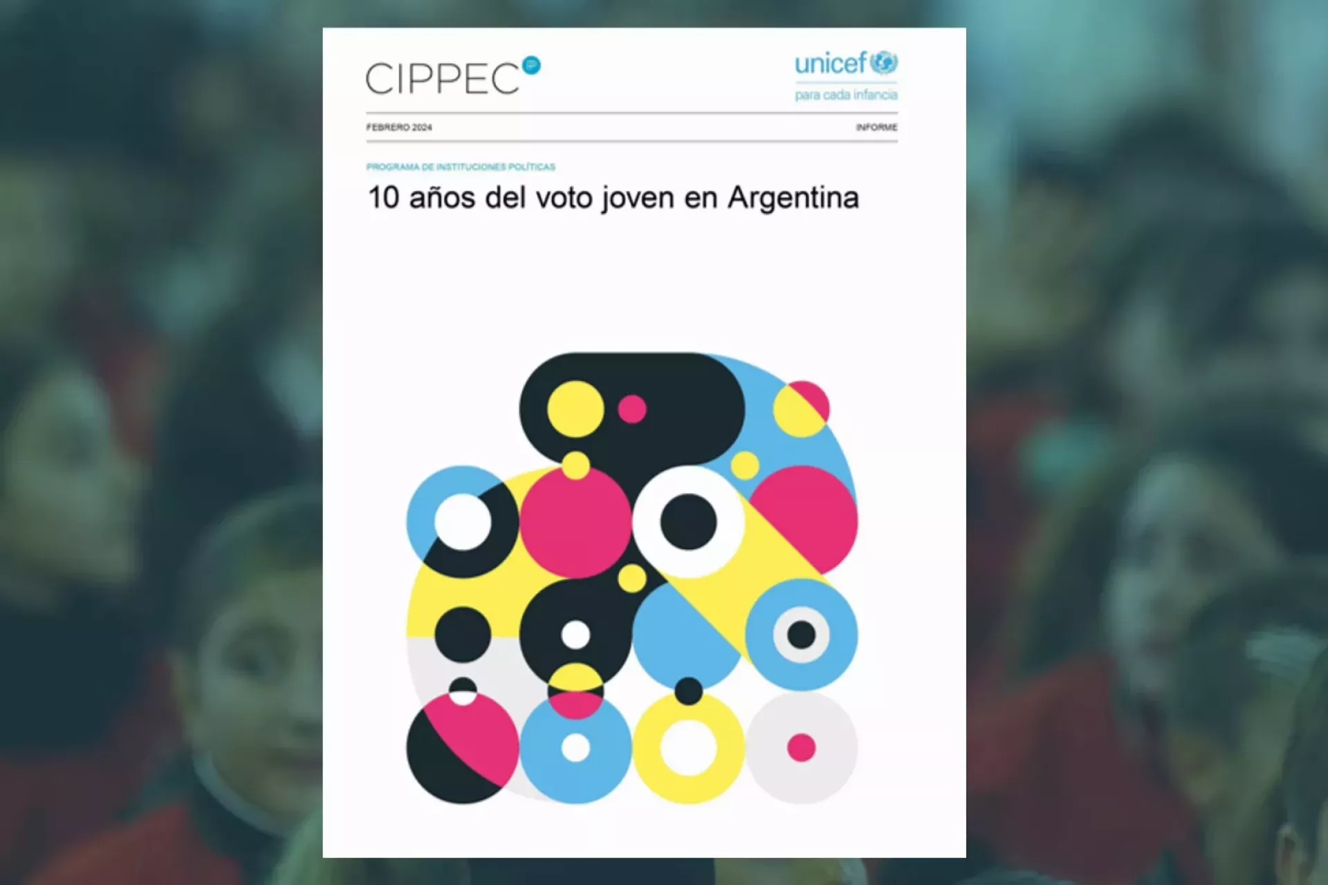 Portada del informe a 10 a&ntilde;os del voto joven