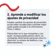 Aprende a modificar los ajustes de privacidad