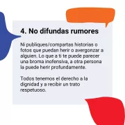 No difundas rumores