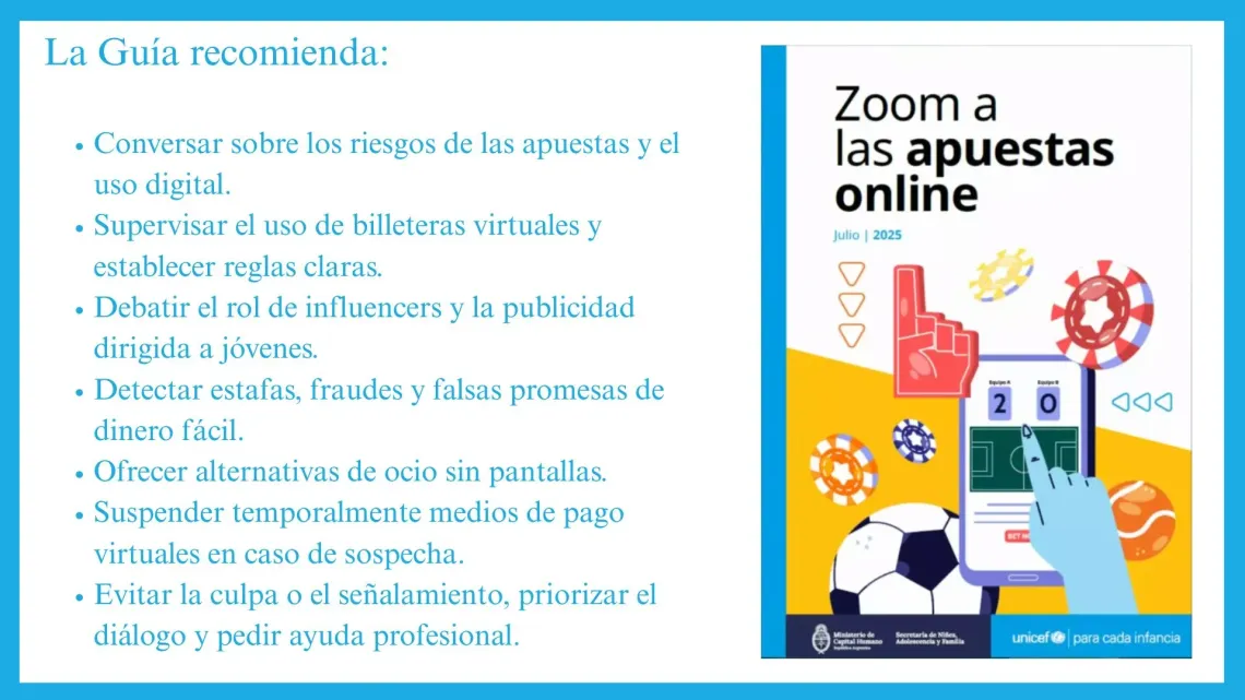 Placa con recomendaciones de la Gu&iacute;a de apuestas online
