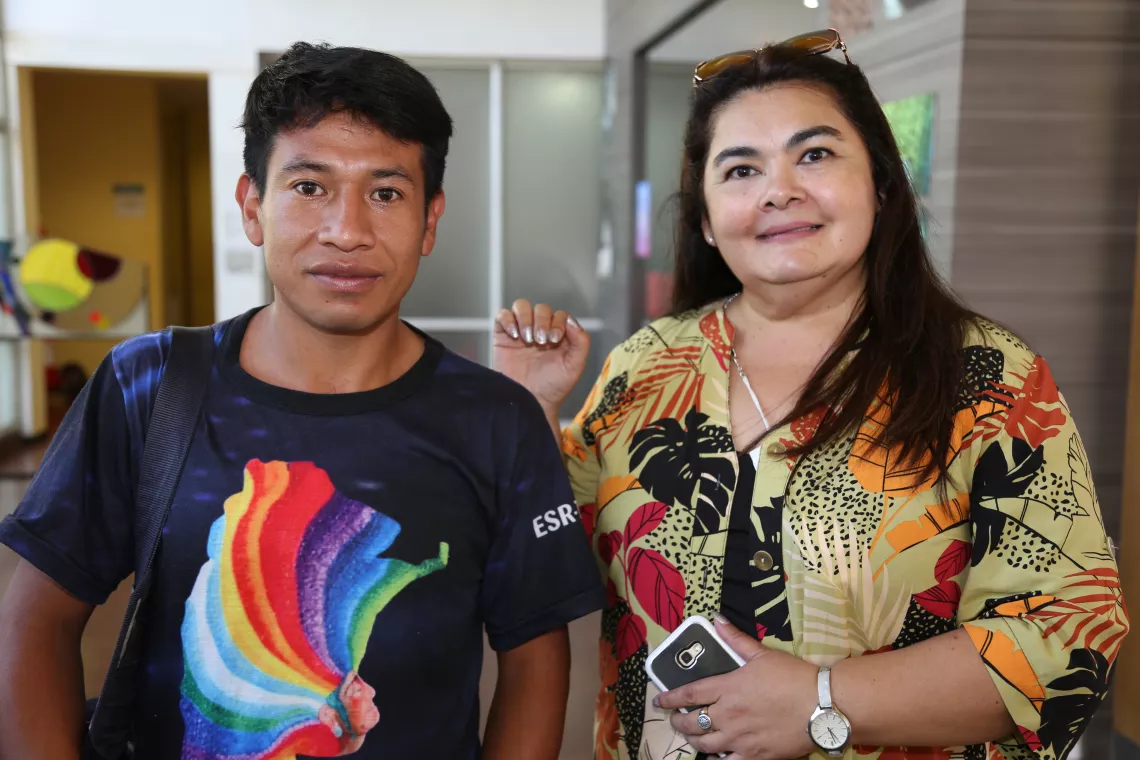 Manuel Sosa (27) y Laura Vega (50)  