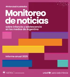 Portada del informe anual de monitoreo de noticias 2025