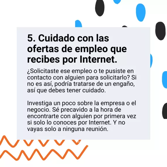 Cuidado con las ofertas de empleo que recibís en internet
