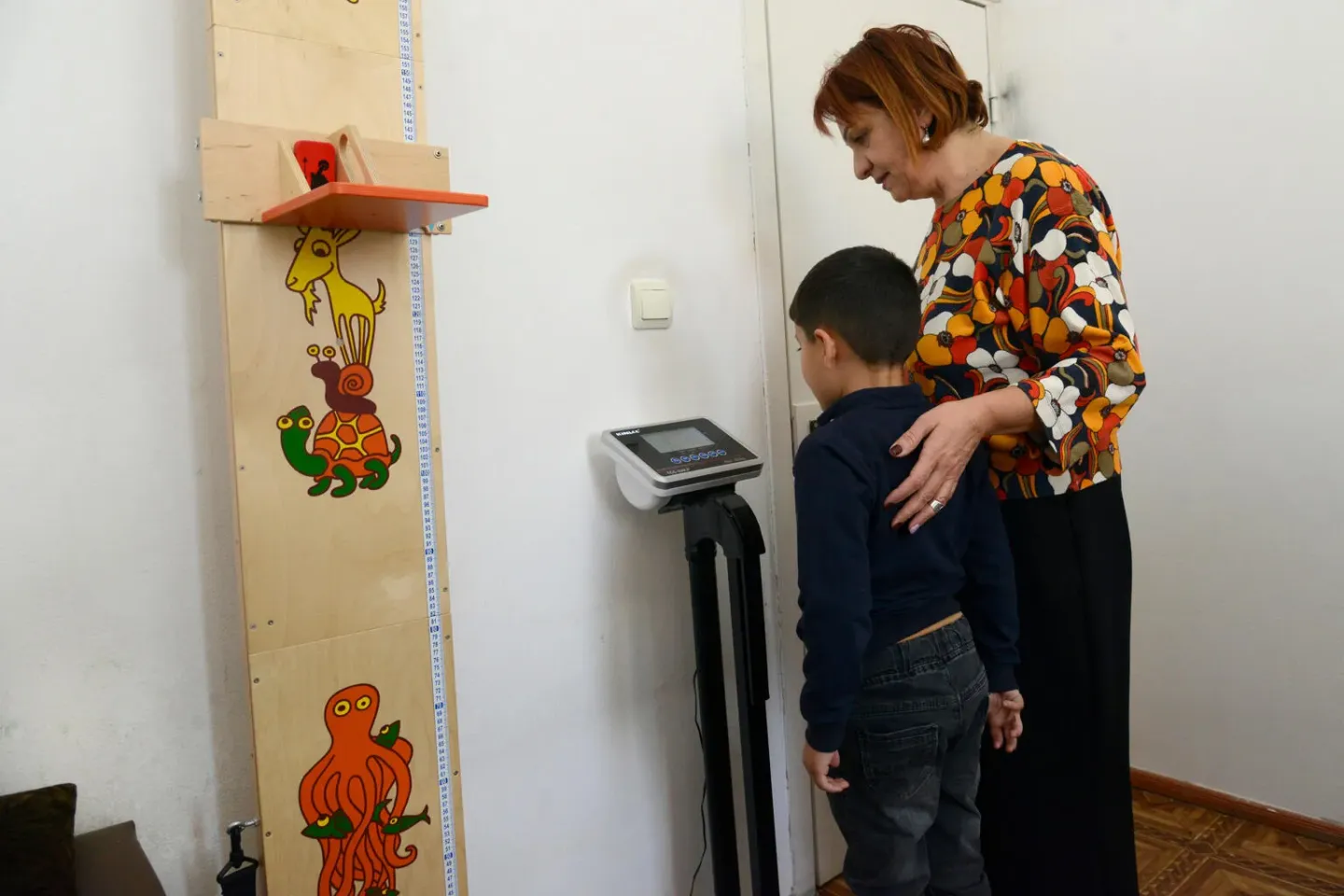 Usual checkup for the child to follow his growth. 