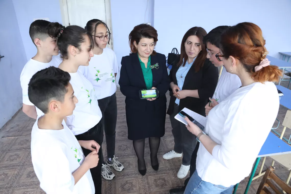 School students in Vardenis champion garbage sorting initiative