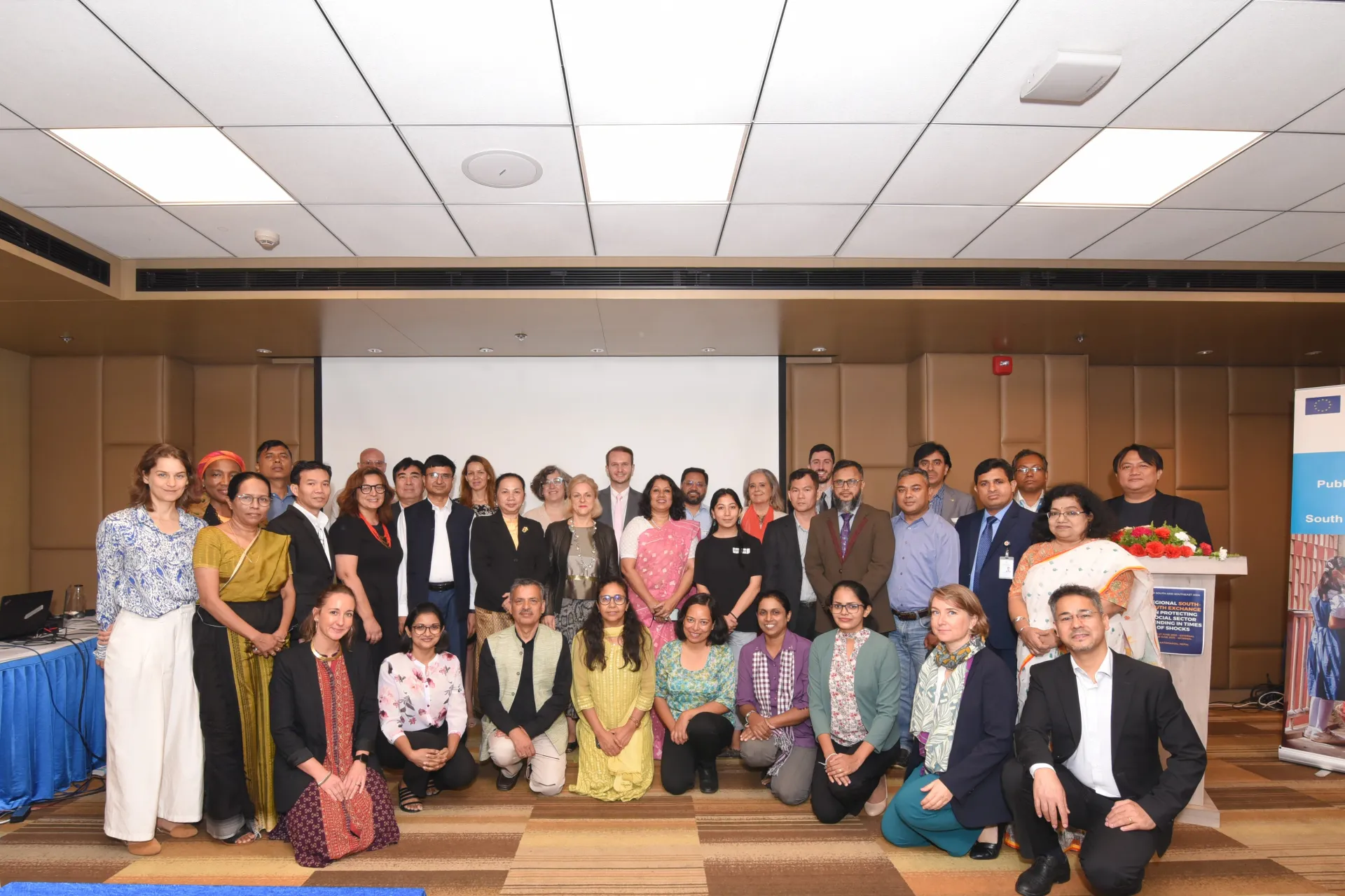 Group photo of UNICEF staff at the meeting in Kathmandu, Nepal