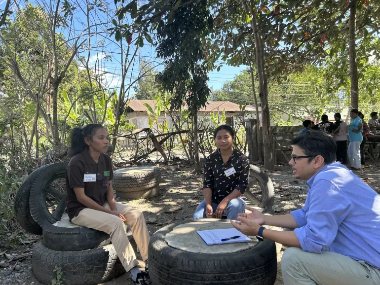 With the help of Joanico, our Adolescent Development Officer, I spoke with two young girls, Maria and Eufraginia, about their lives, dreams, and the challenges they face.