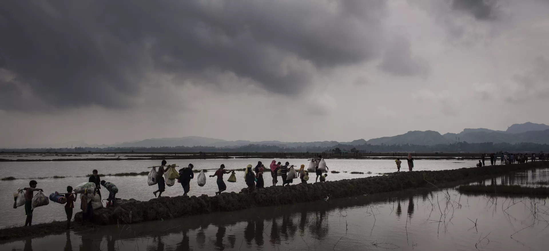 Rohingya children and families, Bangladesh.