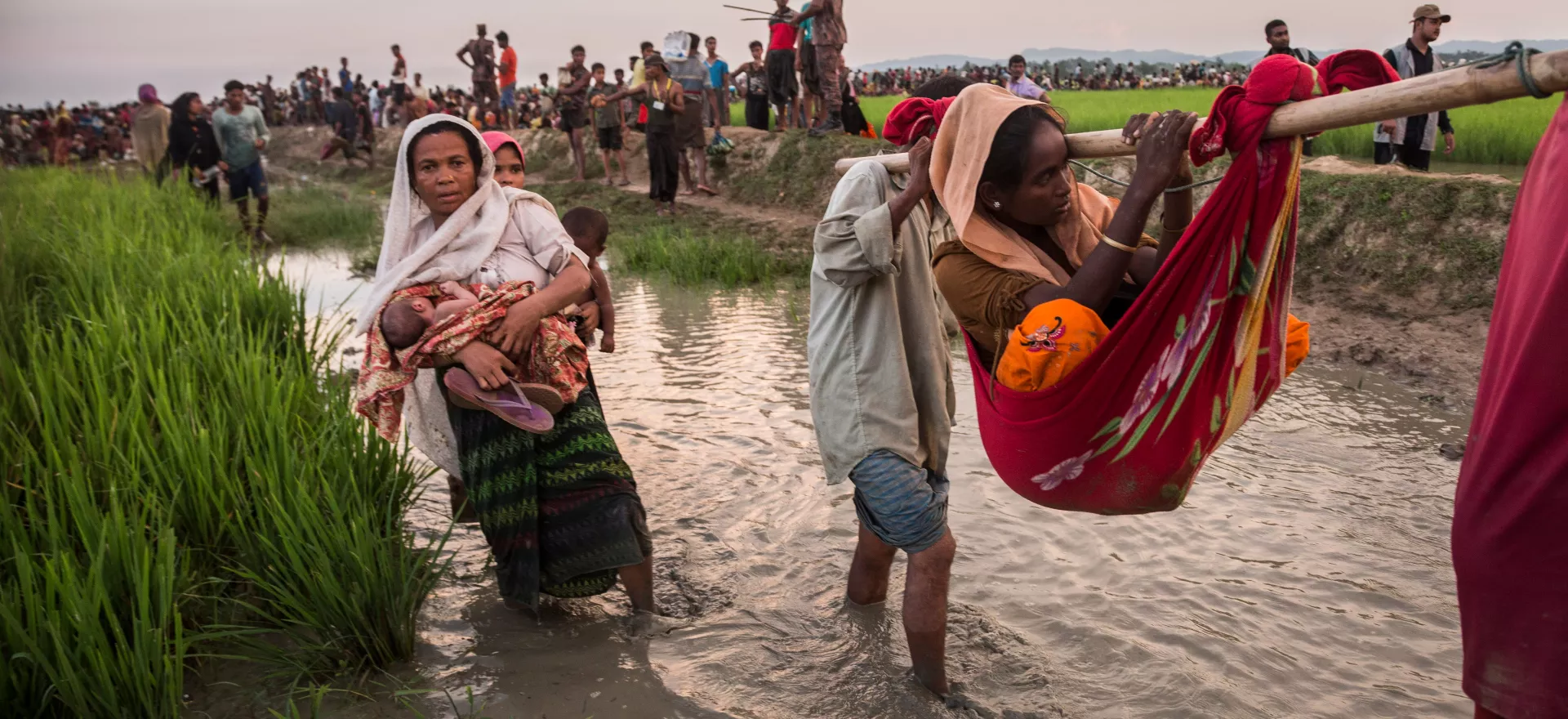 Rohingya children and families, Bangladesh.
