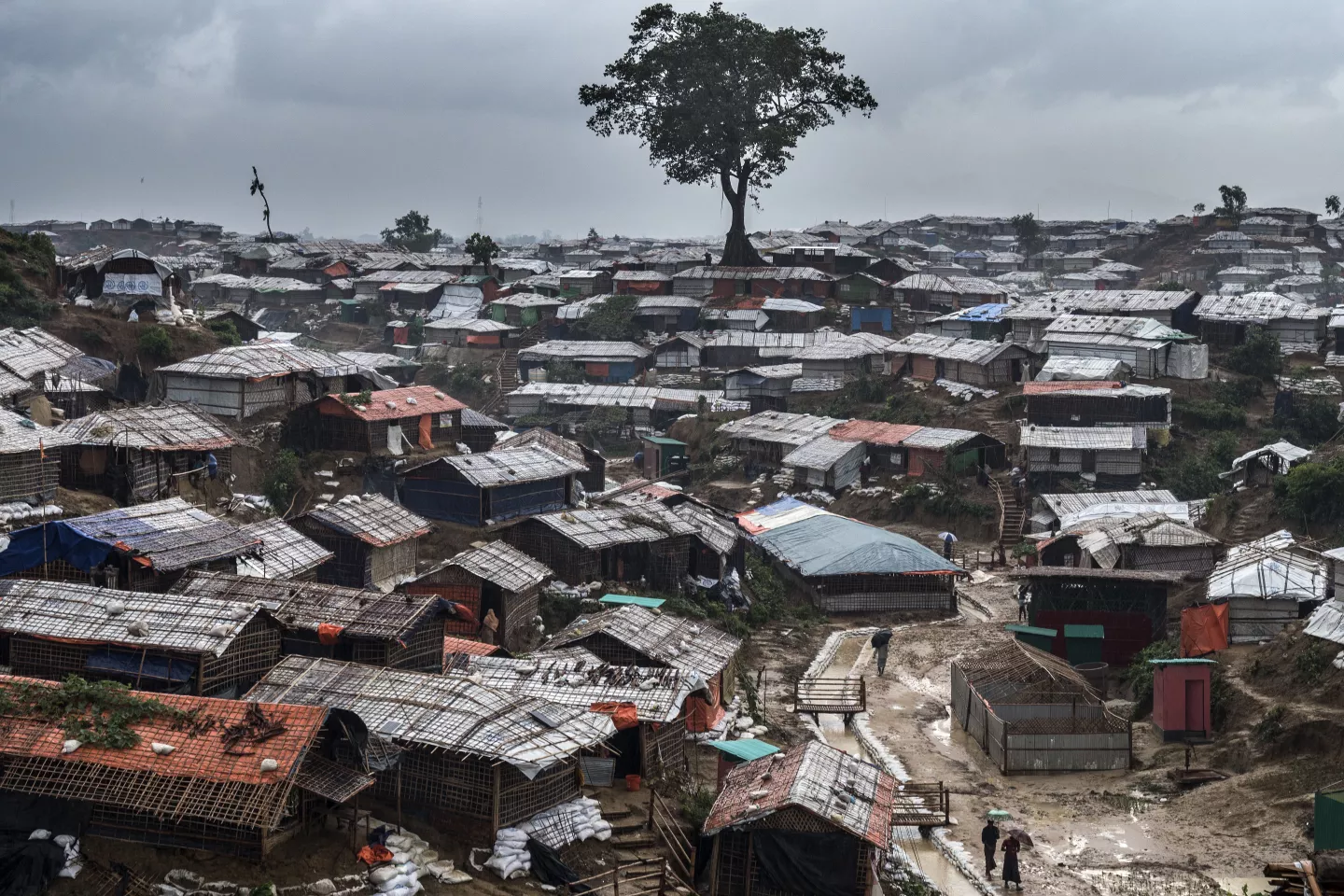 Bangladesh. Shelters sprawled across the Rohingya refugee camps in Cox&rsquo;s Bazar.