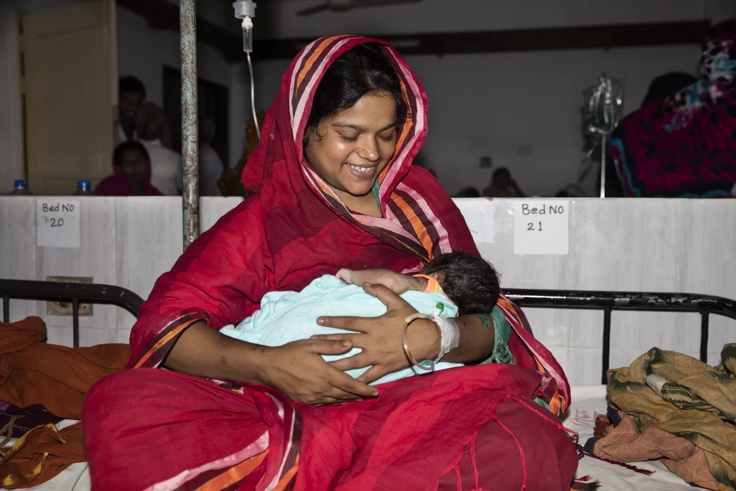 A breastfeeding mother. Bangladesh