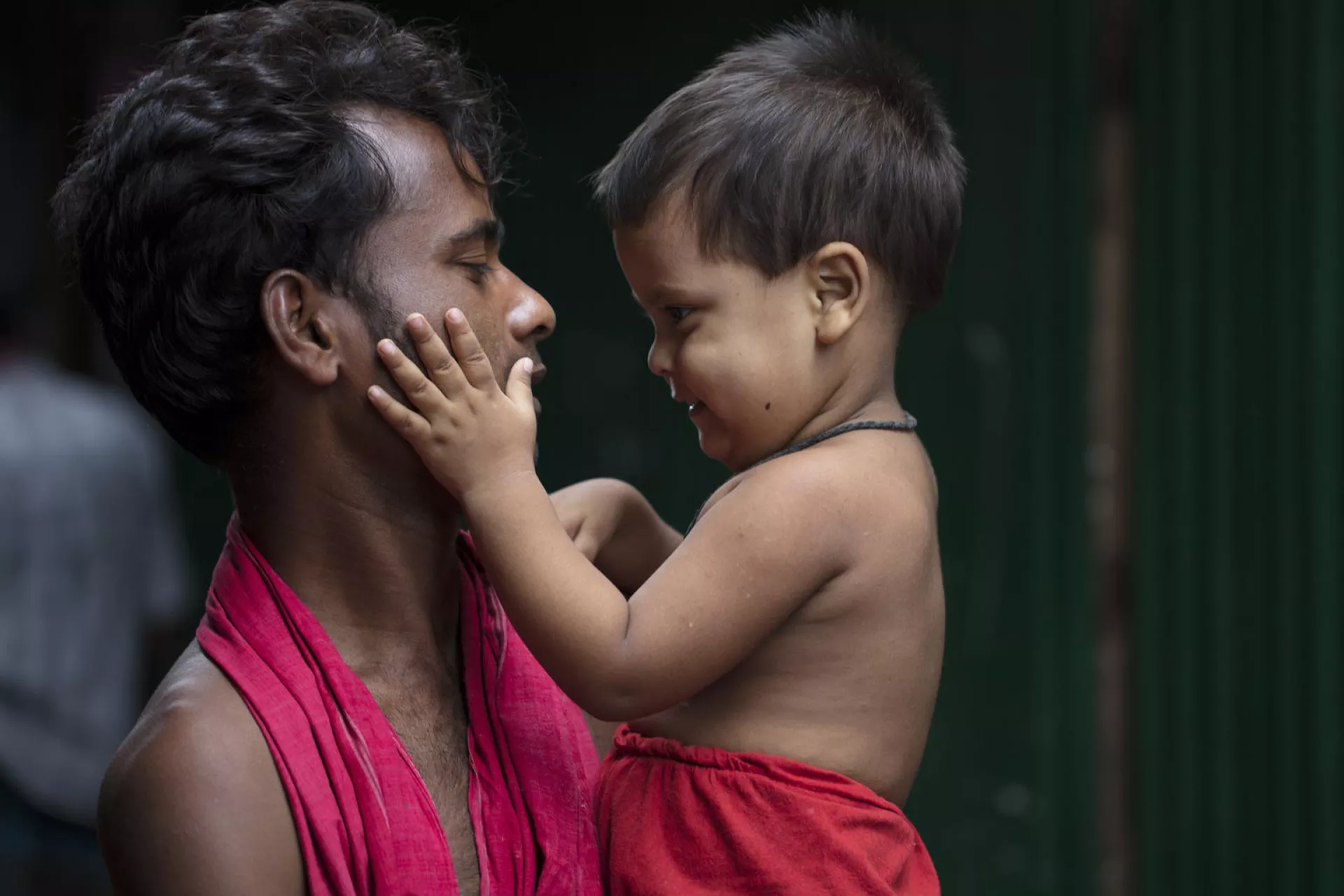 Father and a child. Bangladesh