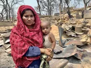 On March 22, a fire tore across four camps, causing enormous damage and displacing around 50,000 refugees, half of them children.