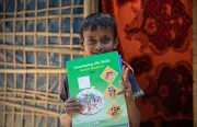 In January 2021, UNICEF Bangladesh distributed 435,000 workbooks and other learning resources to benefit more than 190,000 children in the camps.