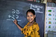 As her performance improves, Shohana is becoming more confident in class.