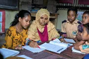 The set-up in the learning centre helps teachers to address children&rsquo;s specific needs.