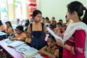 As her performance improves, Shohana is becoming more confident in class.