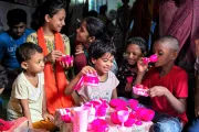 In the UNICEF-supported hubs, children are connected to services that help to prevent child marriage, child labour and violence.