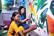 Mim takes her turn to make the hub brighter and welcoming to more children like herself.