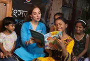 In the UNICEF-supported hubs, children are connected to services that help to prevent child marriage, child labour and violence.
