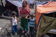 Like hundreds of other families, Soheda and her family have been living in makeshift tent houses after the fire completely destroyed their homes, reducing all their belongings to rubble.