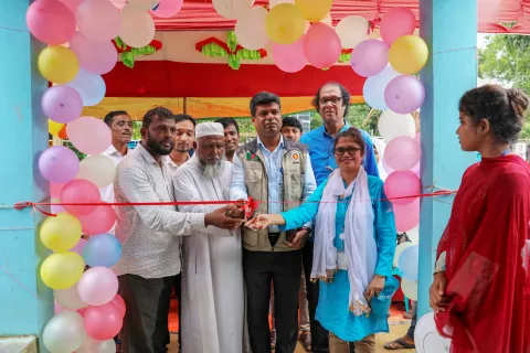 Md. Faruk Ahmed Camp in Charge Camp 15 religious and community leaders BITA and UNICEF officially open the first Social Hub in Jamtoli