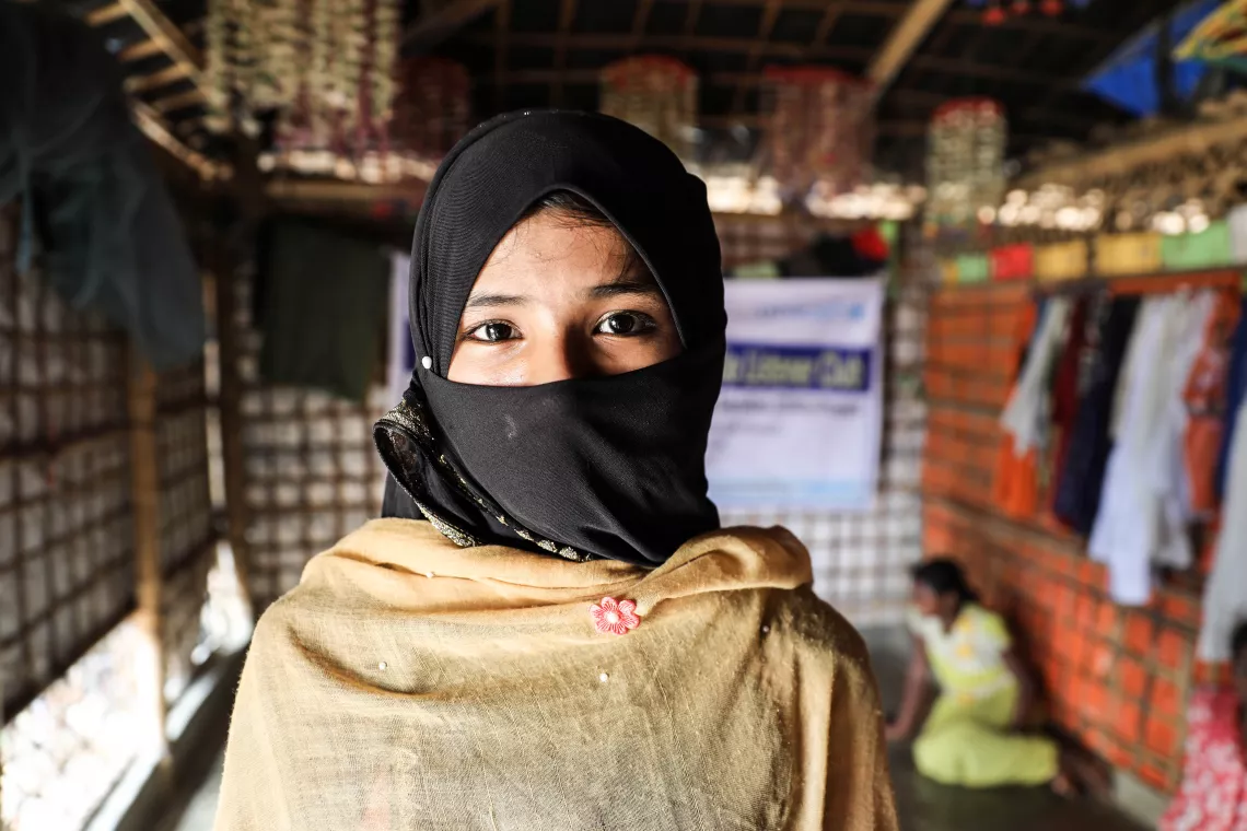 Bangladesh. Rohingya refugee child Sofira