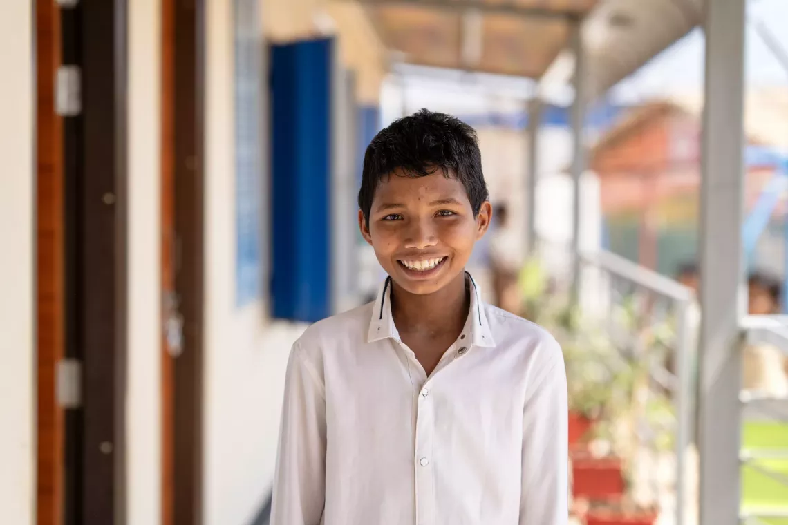 Rafik at the Phoenix Learning Centre.