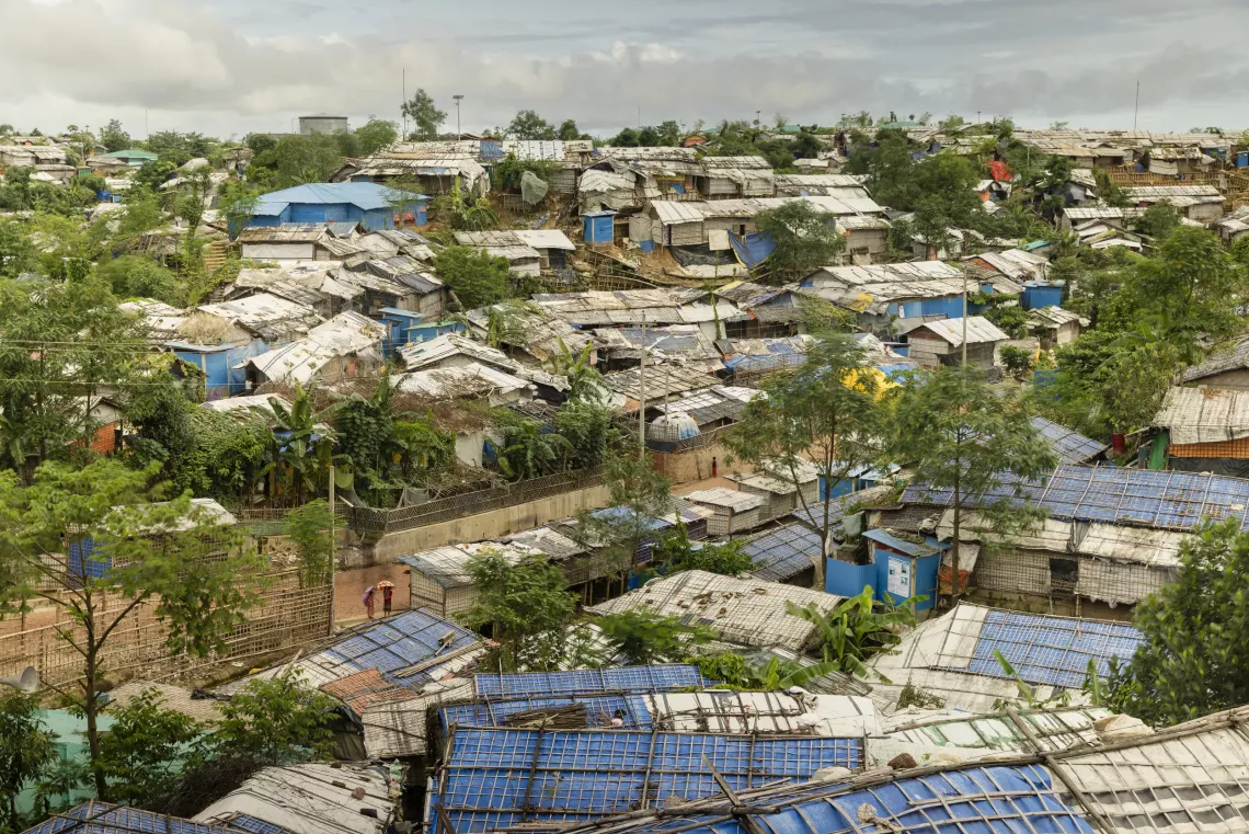 A view of the Rohingya refugee camps.