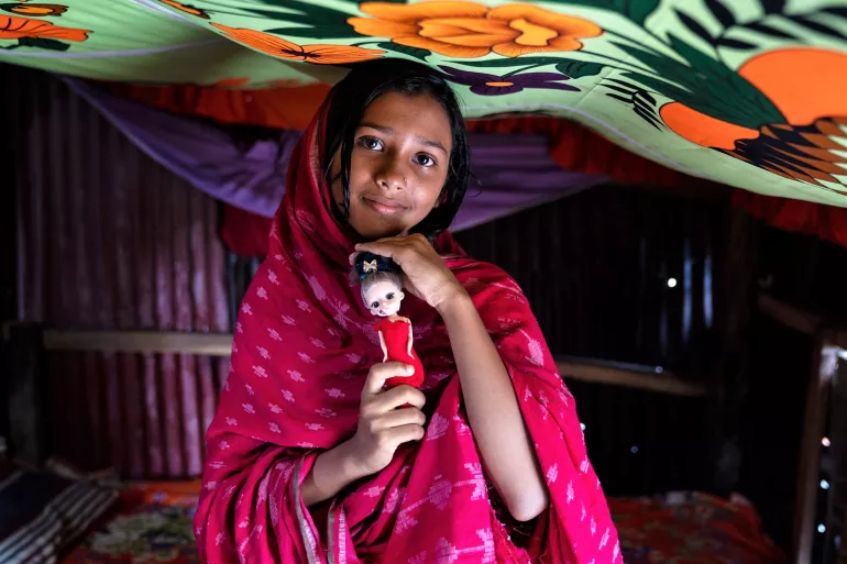 A Bangladeshi girl child.