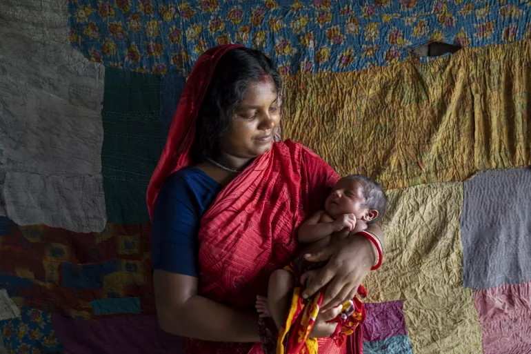 A mother and child, Bangladesh