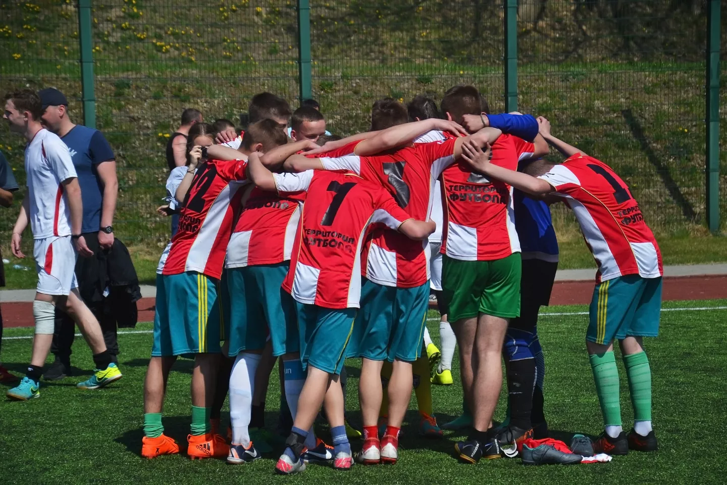 Participants of the football tournament "Football is your friend forever!"