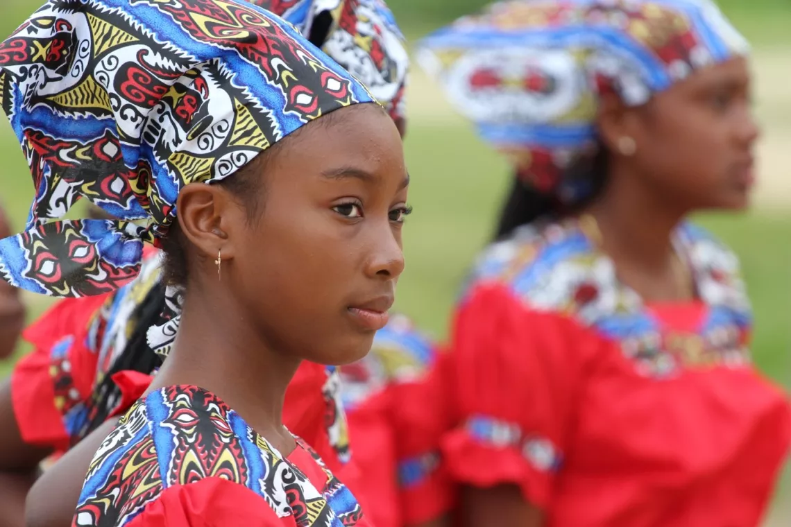 Traditionally, only males dance Wanaragua. Females sing