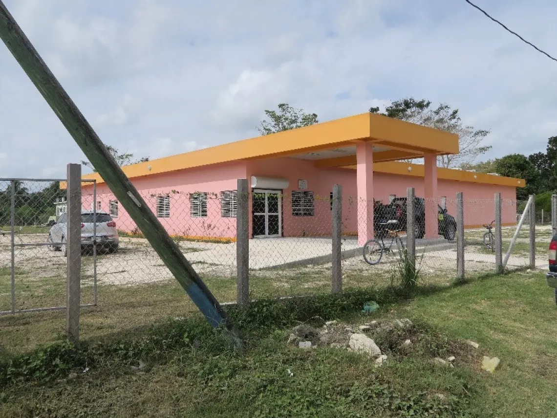 The new Chunox PolyClinic construction funded by Government of Belize and the Caribbean Development Bank via the Belize Social Investment Fund.  All PolyClinics will now be constructed using the same design and floor plan.